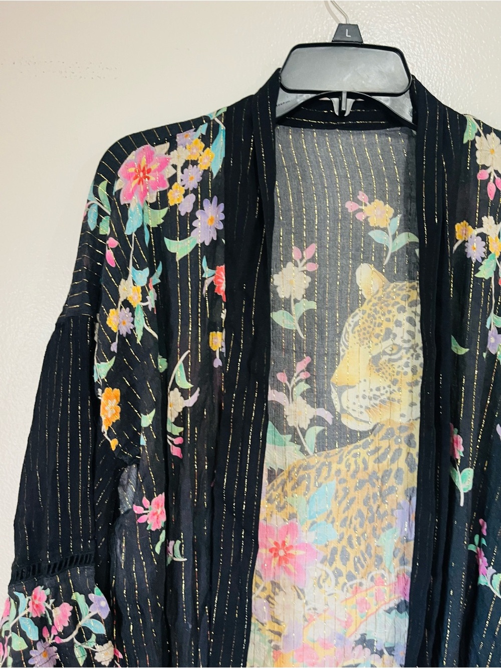 SPELL & The Gypsy Collective Jimi Midi Robe Charcoal Kimono OS - Picture 7 of 15